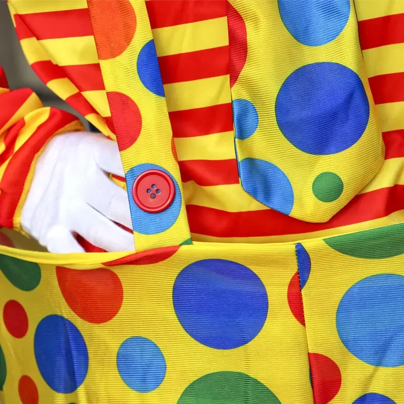 SN55Muta per adulti Clown del circo Costume cosplay Vestito per spettacoli teatrali Festa di carnevale Abbigliamento da clown con accessori Nuovo A @ 54WE