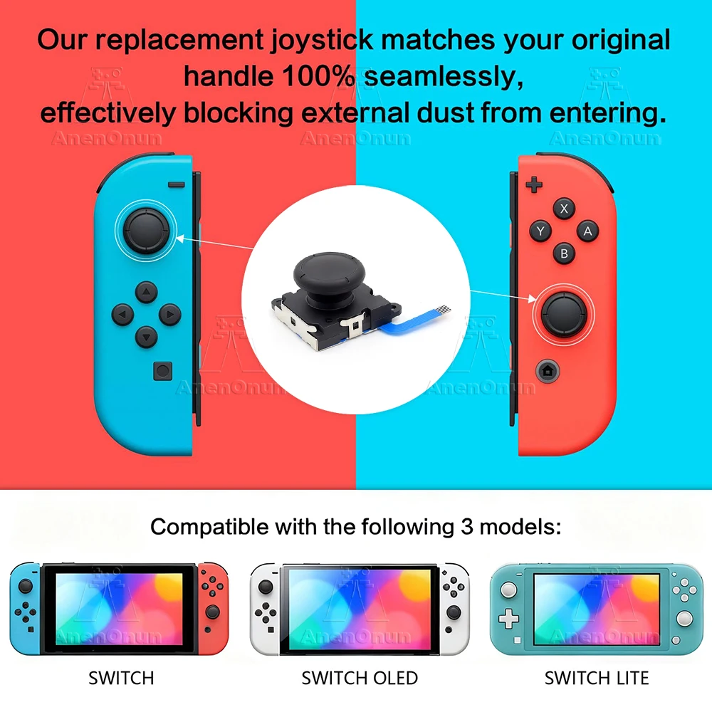 Original Joystick for Switch/Switch Lite/Switch OLED Premium Replacement Part Drift Fix Analog Stick Upgrade Repair Accessories