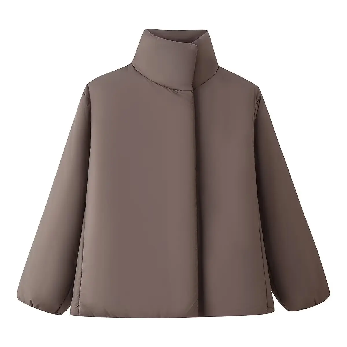 

2025 WOMAN fashion European and American style winter new stand collar button cotton-padded jacket coat Outerwear Mujer