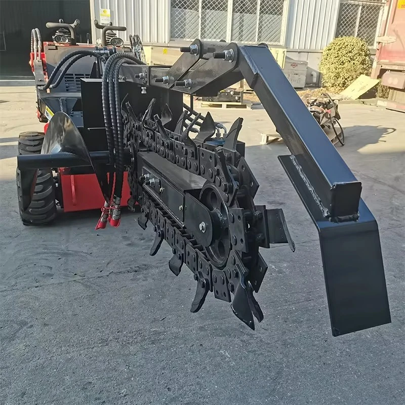 

Farm trencher and chain saw trencher