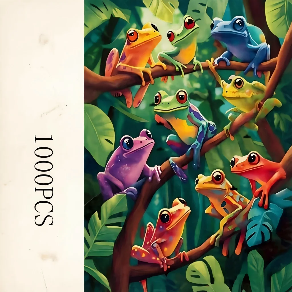 500/1000/1200/2000Pcs Jigsaw Puzzle Animal Dinosaur Cartoon Adult Kids Educational Toy Family Game Gift Home Decor Wall Poster