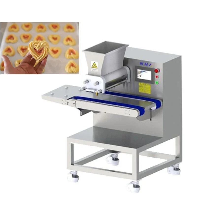 NH101 Desktop Mini Cookie Machine Automatic Small Cookie Machine for Make Various Fancy Cookies Cakes Puffs Macaroons Egg Yolks
