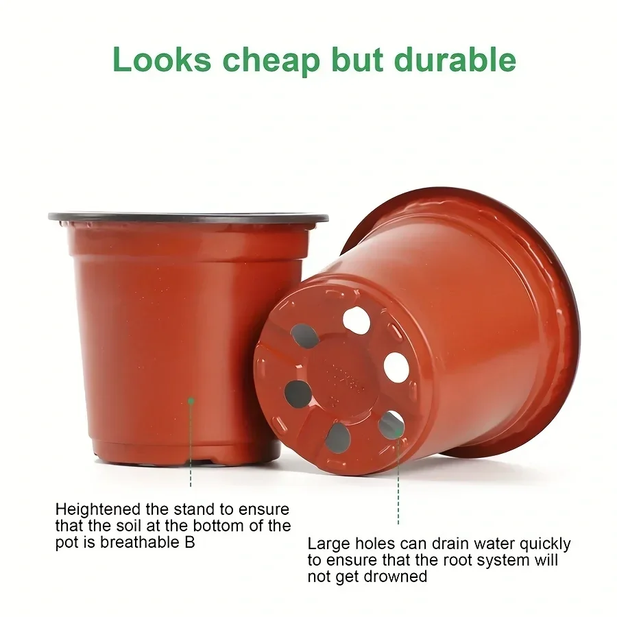 Plant Nursery Pots with Humidity Domes,6 Sets 4 Inch Soft Nursery Pots (6 Pots + 6 Clear Lids), Seed Starter Pots Small Plant