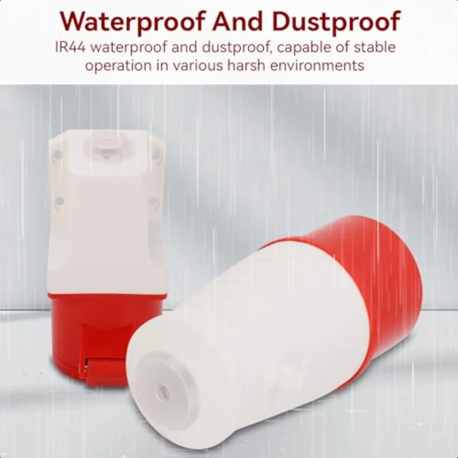 Industrial Plug Connector 32AMP 5 Pin 3 Phase Plug 220380V 240415V 3P+N+E Power Plug Waterproof Electrical Plug Socket Adapter