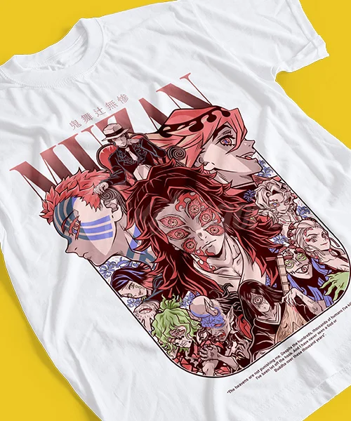 T-shirt For Anime Demon Slayer Muzan Lunas 10