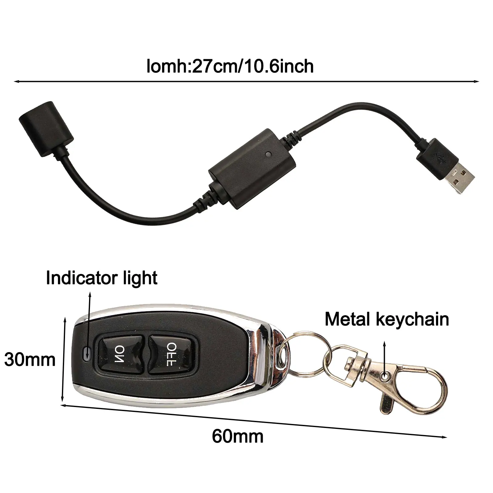 DC 5V USB Wireless RF Interruttore di telecomando Driver Modulo ricevitore relè di potenza per il controllo delle strisce luminose a LED Lampade da lettura
