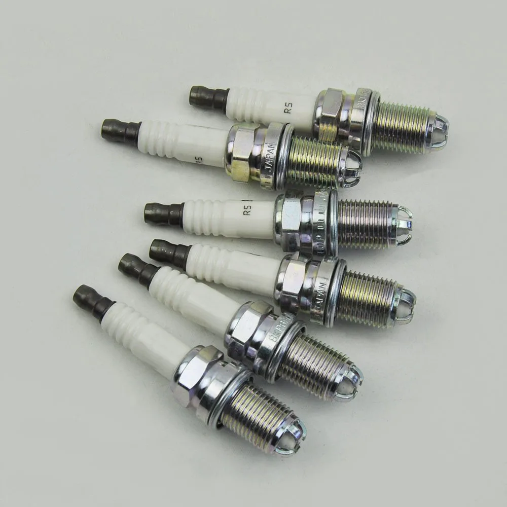6pcs Platinum Spark Plugs for BMW 325i 525i X3 X5 M54 M62 E39 E38 E65 E53 12120037607