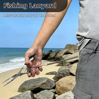 Multifunctional Fishing Pliers Featuring a Long-Nose Design for Hook Removal; Includes a Safety Lanyard. Lure Pliers. 2
