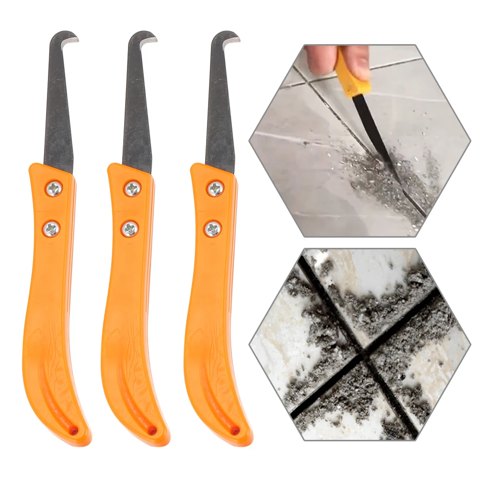Imagem -03 - Cerâmica Gap Tile Knife Seam Cleaner Tungsten Steel Hook Knife Removedor de Argamassa para Argamassa Velha Hard Cement Caulk Tools Profissional