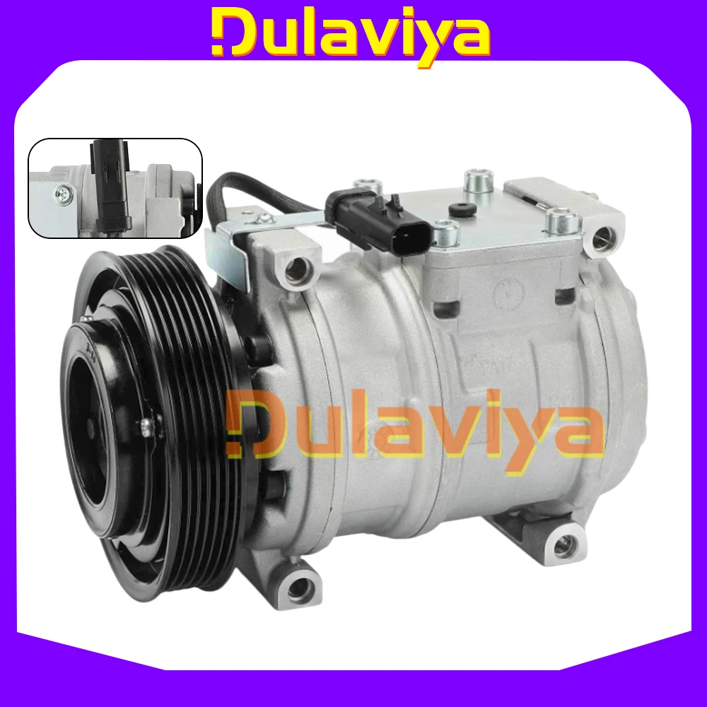 Compresor de Aire Acondicionado con Embrague para Dodge Intrepid Chrysler Concorde 1998-2004 2.7L 4698723AD CO22020C 4698723AB 4698723AC 4698723AE