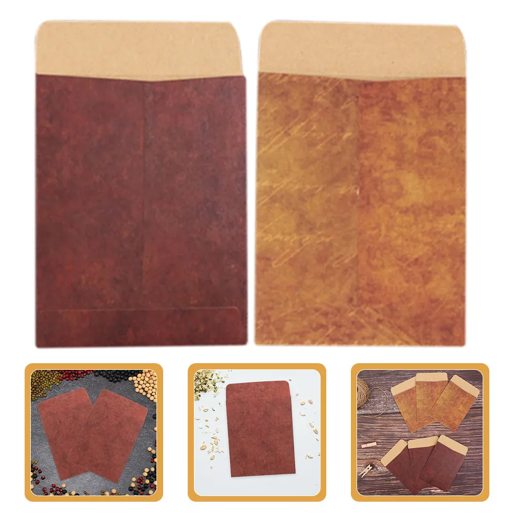 

50 шт. конвертов из крафт-бумаги в винтажном стиле для пригласительных открыток, подарков, хранения, свадеб, праздников, мероприятий, без надписей