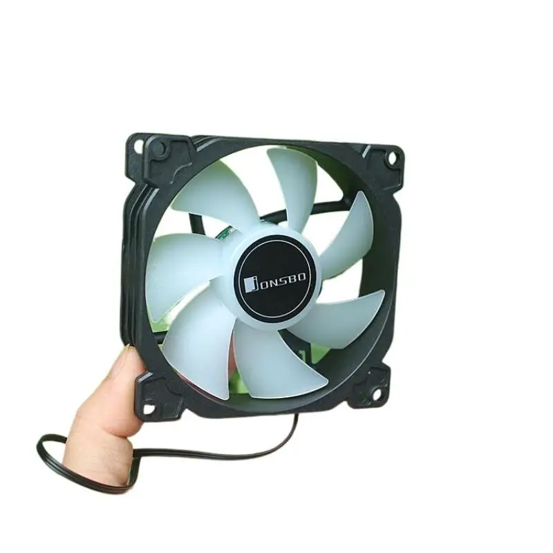 DIY RGB Color Effect 92mm Fan, 12V PC Cooling Fan for Desktop Radiators