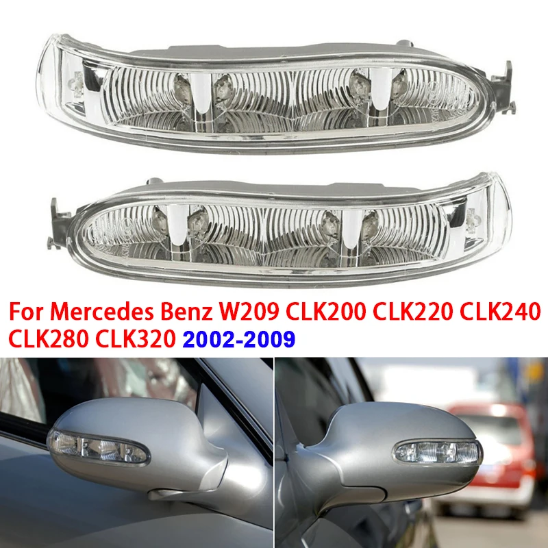 1/2pcs Led Car Rear View Mirror Light for Mercedes Benz W209 CLK200 CLK220 CLK240 CLK280 CLK320 2002-2009