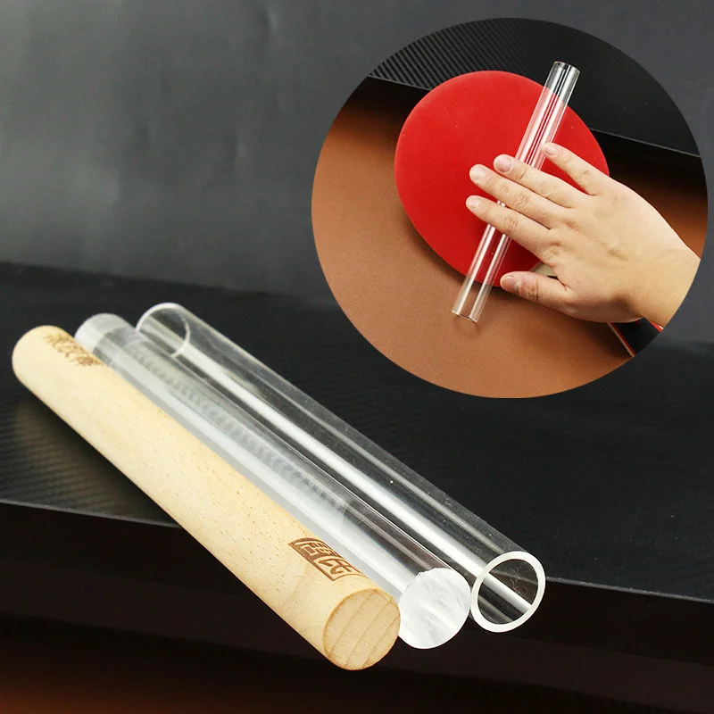Table Tennis Racket Rubber Roller Professional Pressure Stick Wooden Pingpong Rolling Glue Stick Racket Rubber Accessories