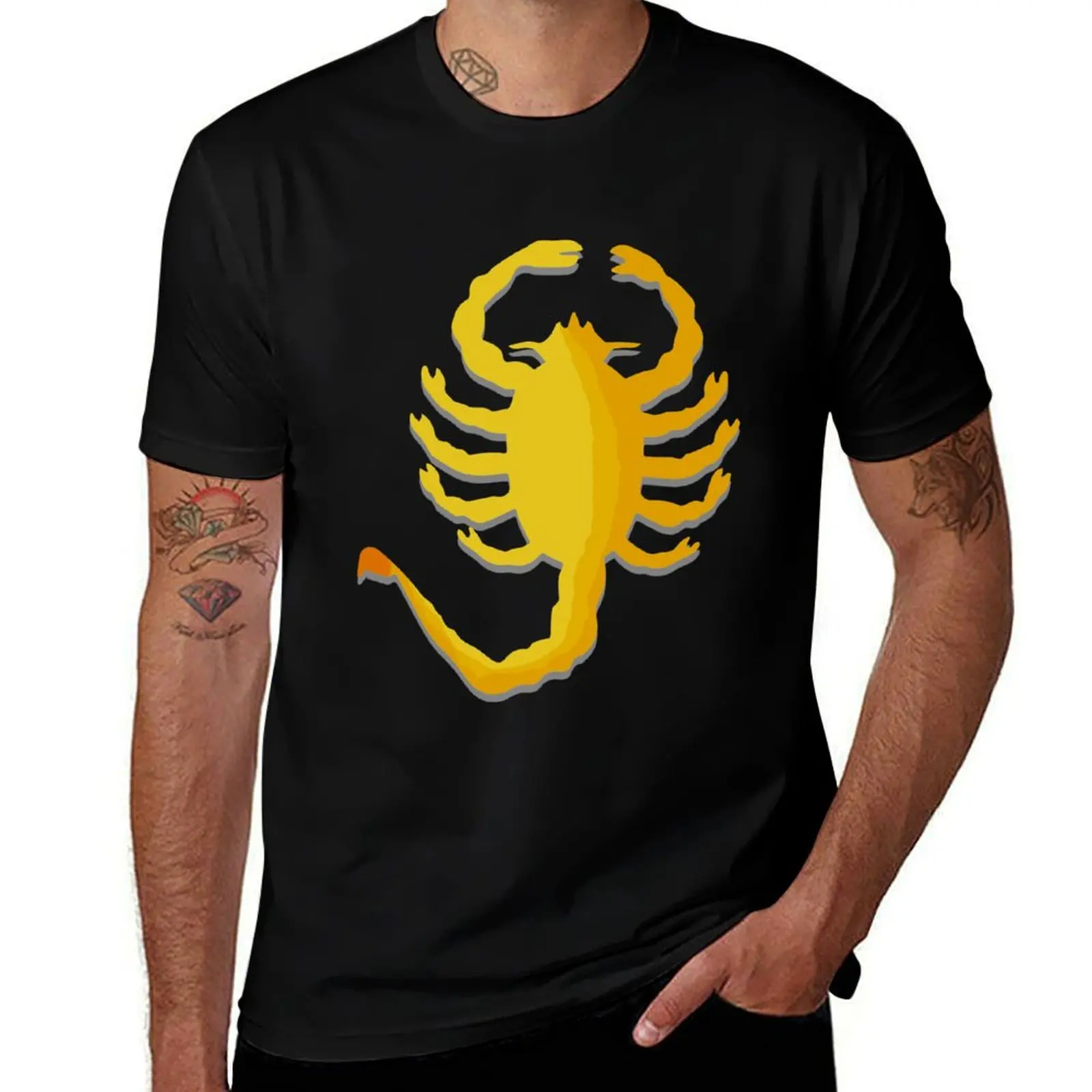 

Drive: Scorpion T-Shirt Vintage Print Crew Neck Tee