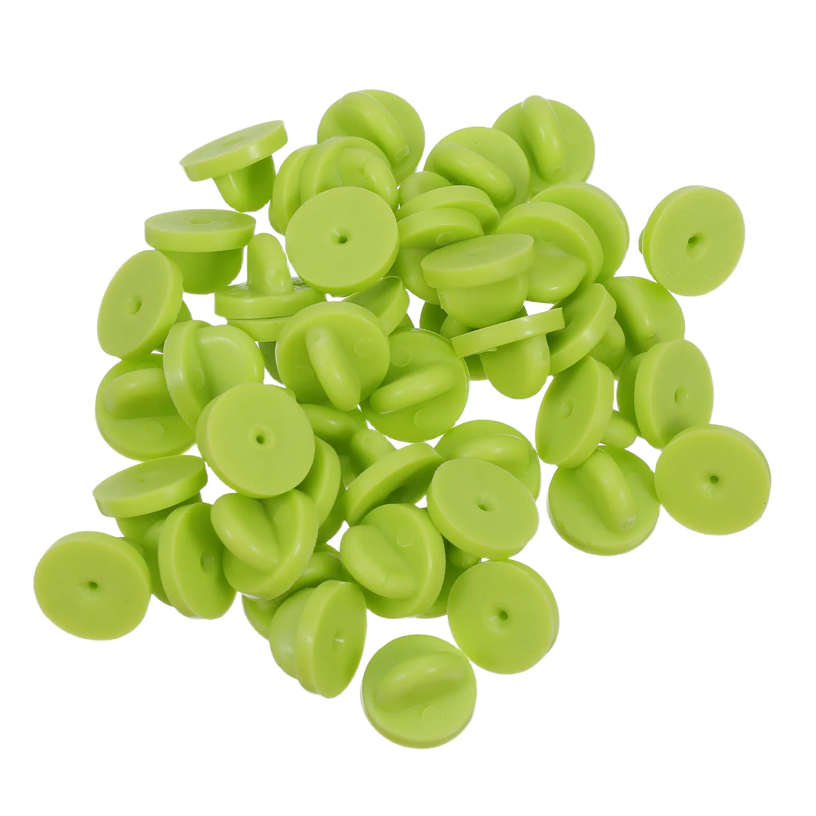 100Pcs PVC Butterfly Clutch Badge Pin Backings Replacement Fasteners for Lapel Pins Brooches Tie Tack Caps Hat Pin Clasps
