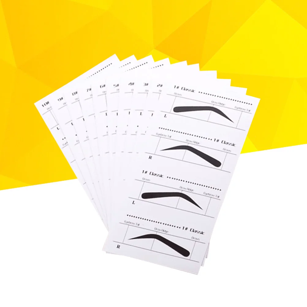 10 stuks wenkbrauwstencils zelfklevende vormgeven sjablonen wenkbrauwsjabloon stencils praktisch gemakkelijk nauwkeurige tracering doe-het-zelf