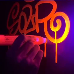 5-color 8/10/18mm Fluorescent Graffiti Flow Pen for Metal Plastic Paper Fabric Marking Can Add Ink Acrylic Pigment Marker Pen