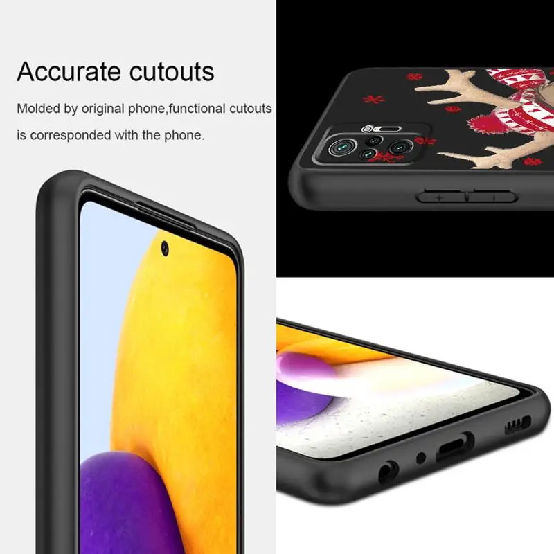 Feliz natal elk inverno caso de telefone para xiaomi redmi nota 12 11 pro 5g 9S 7 13c 13pro funda coque celulares casos protetores