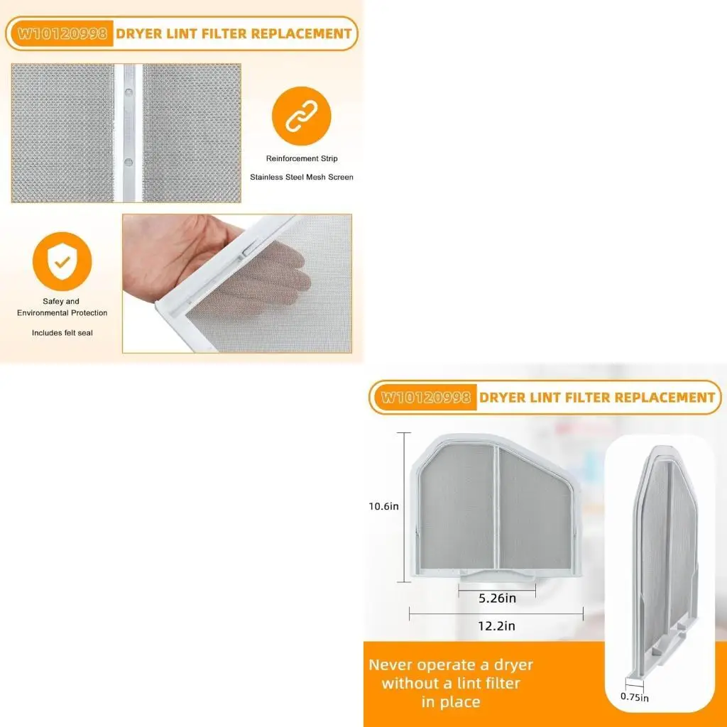 J6PE Dryer filter screen replacement for lint control and upkeep use