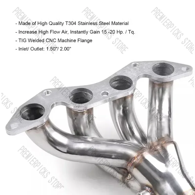 Automotive Modified Stainless Steel Exhaust Manifold for Hda 01-05 DX/LX EM/ES D17A