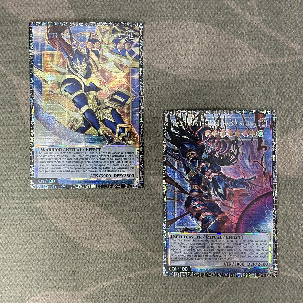 Tarjetas Proxy DIY de la Colección YUGIOH de Orica - Magician of Dark Chaos Black Luster Soldier - Soldier of Light Dark Diseño No Original