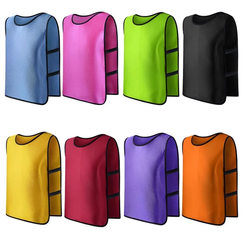New  Football Jerseys Men Kids Sports Kits Boys and Girls Football Kits Outdoor Soccer Training Pinnies Jerseys Train Bib Vest