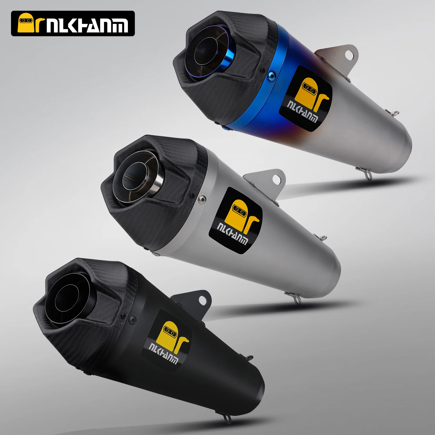 

51mm motorcycle exhaust system modified Arrow carbon fiber cover slip on escape muffler for ZX4R ZX6R CBR650 R6 GSX-R650 RC390