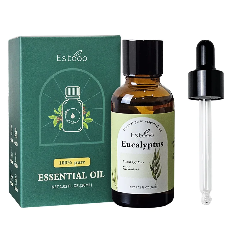 30ml Eucalyptus Essential Oil Car Hotel Aromatherapy Natural Room Diffuser Massage Skin Care No Flame Scented Plant Therapy