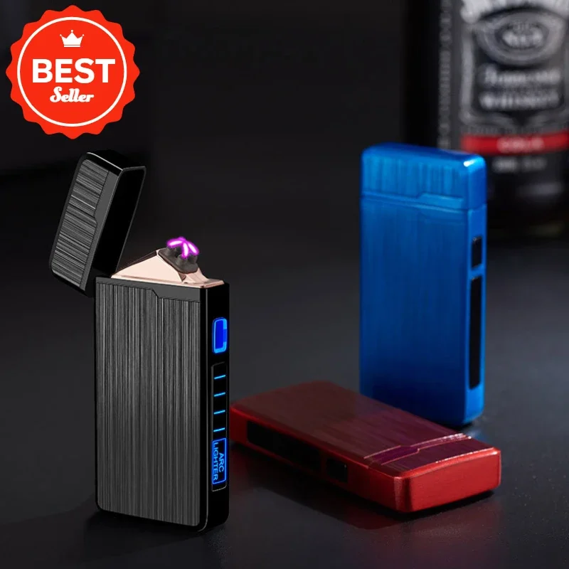 Plasma Dual ARC Touch Sensitive Lighter, USB Rechargeable, Windproof, Flameless, Gift for Men