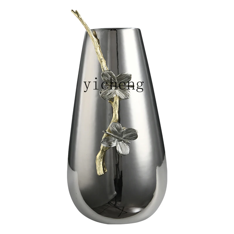 ZYA modern vase ornament living room flower arrangement high-end entrance dining table art minimalist decoration