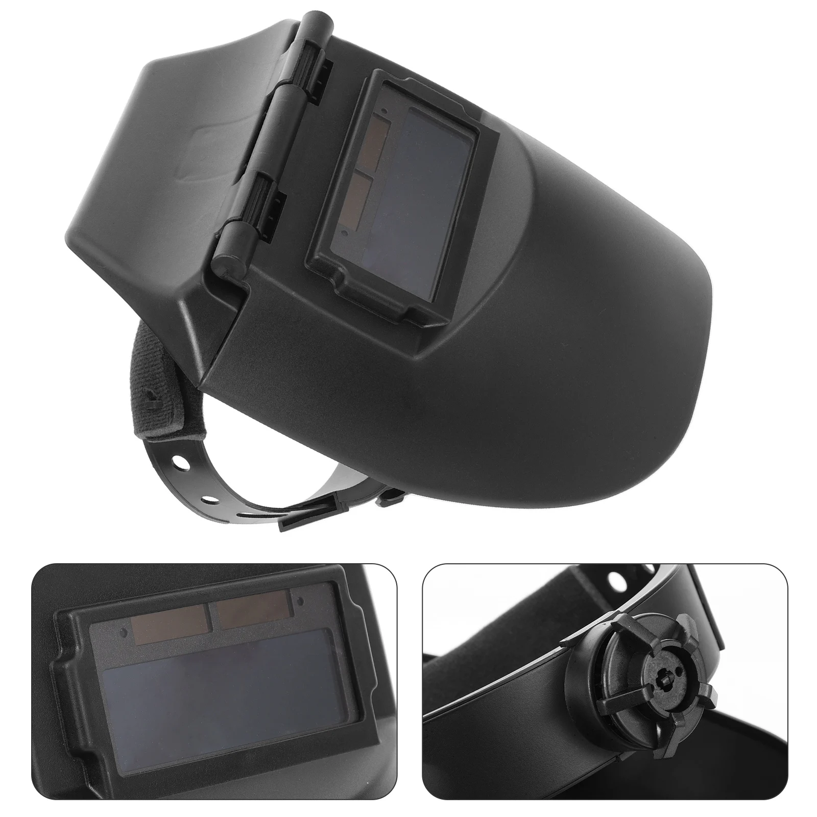 

Automatic Dimming Welding True Color Lens Lightweight Breathable Protection Plastic Hood Work Hat Welding Shield Grinding