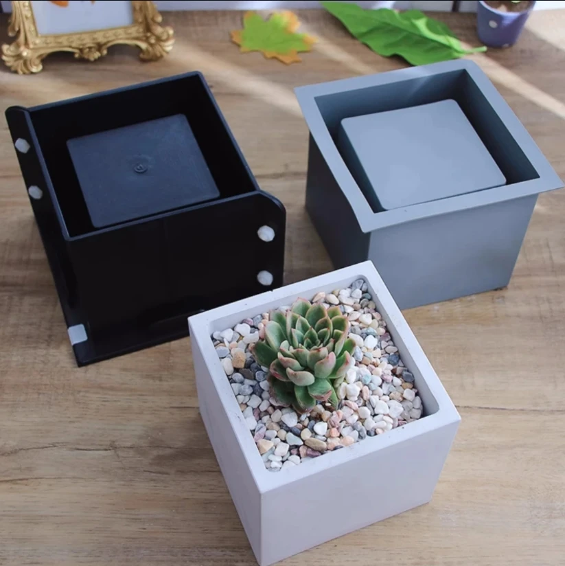 

Большая цементная форма для цветочного горшка, круглые силиконовые формы для гипсового горшка, прочная внутренняя форма с пластиковым корпусом, большая форма для сосуда для свечей