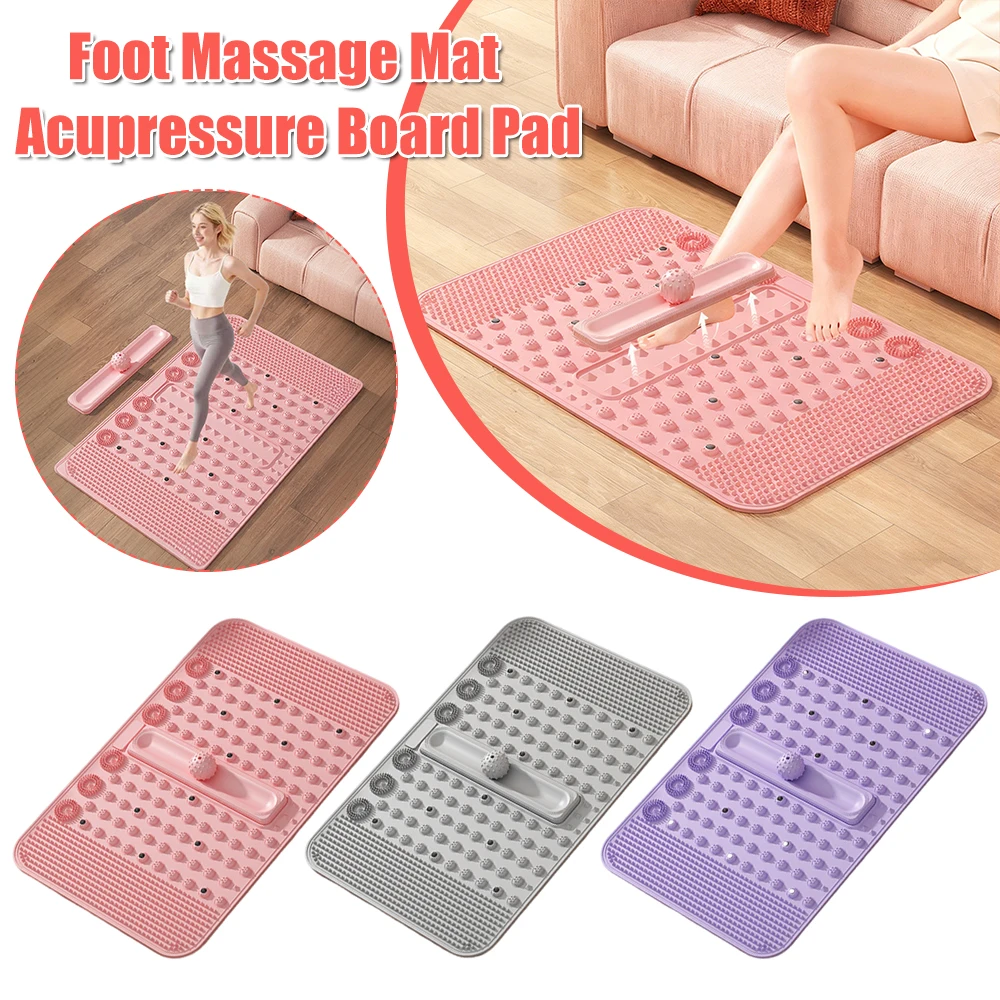 

Многофункциональный массажный коврик для ног, многоразовый силиконовый коврик для расслабления мышц, домашняя акупунктурная доска для фитнеса и тренировок