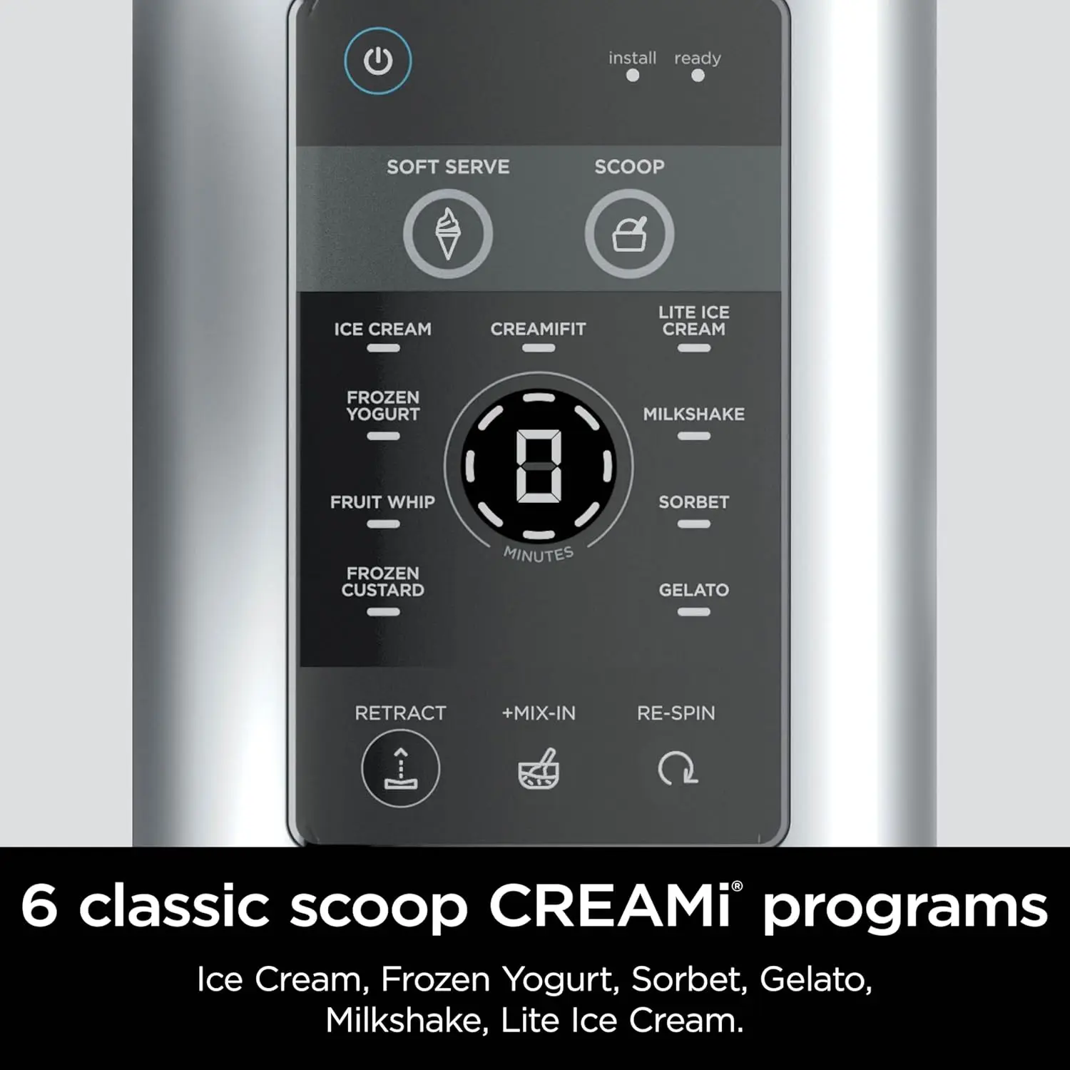 Ice Cream and Soft Serve Maker, Sorbet, Milkshake, Frozen Yogurt, Low Calories Program & More, 13-in-1, Soft Serve Handle image 5