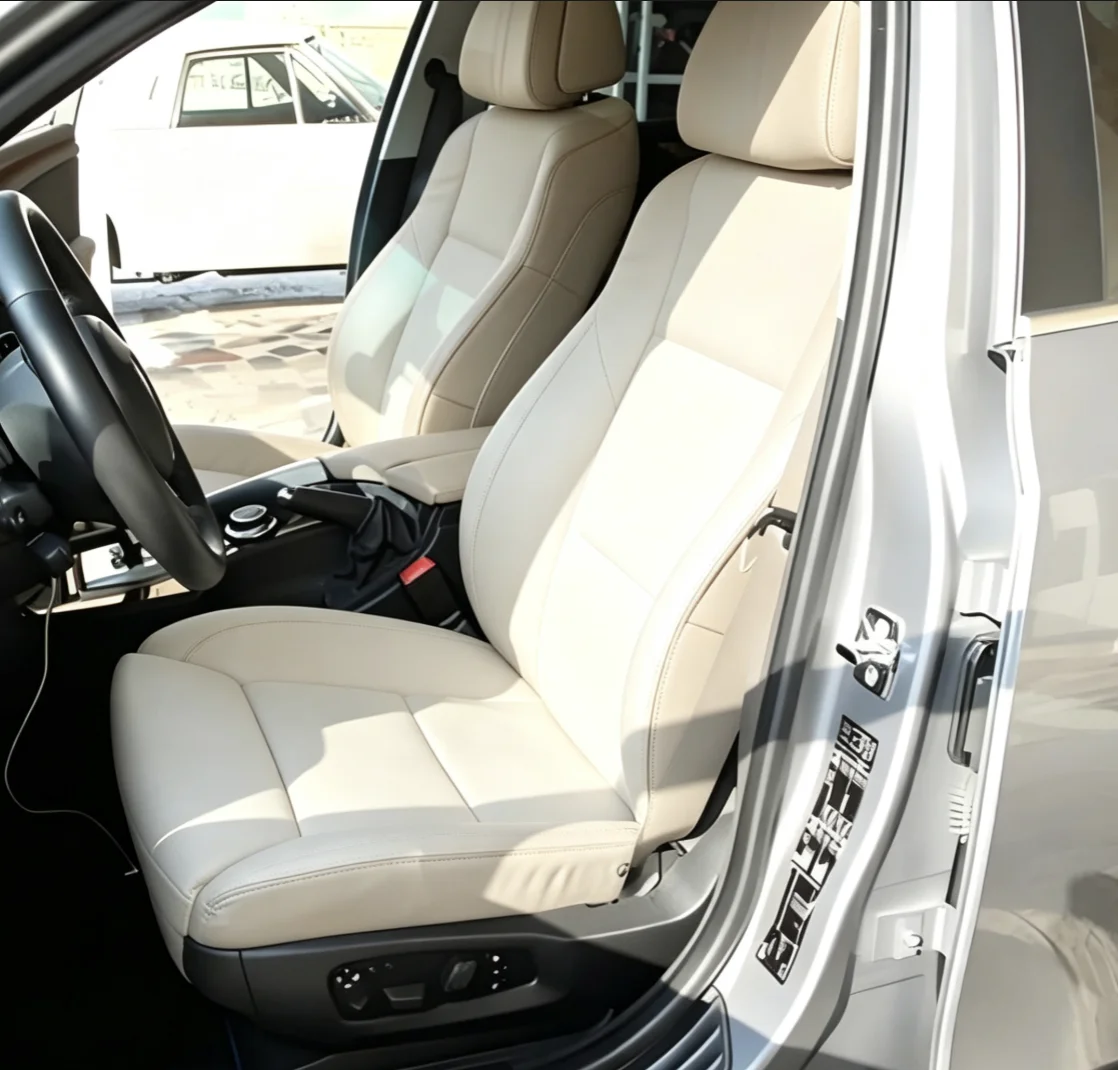 Für BMW E60 Maßgefertigte Autositzbezüge Luxuriöses Nappaleder 100% Passgenau Innenausstattung 360 ° Vollständige Abdeckung – Detail 1