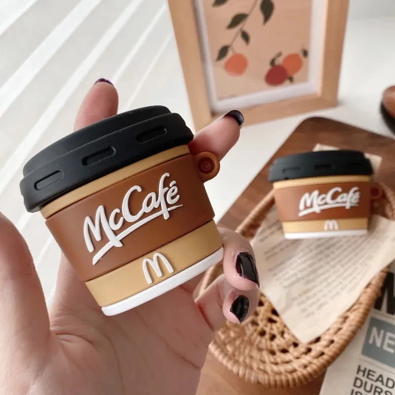 McCafe McFlurry McNuggets Airpodspro Airpods Wireless Bluetooth Headset Protective Case Cute Pink Girl Heart Gift