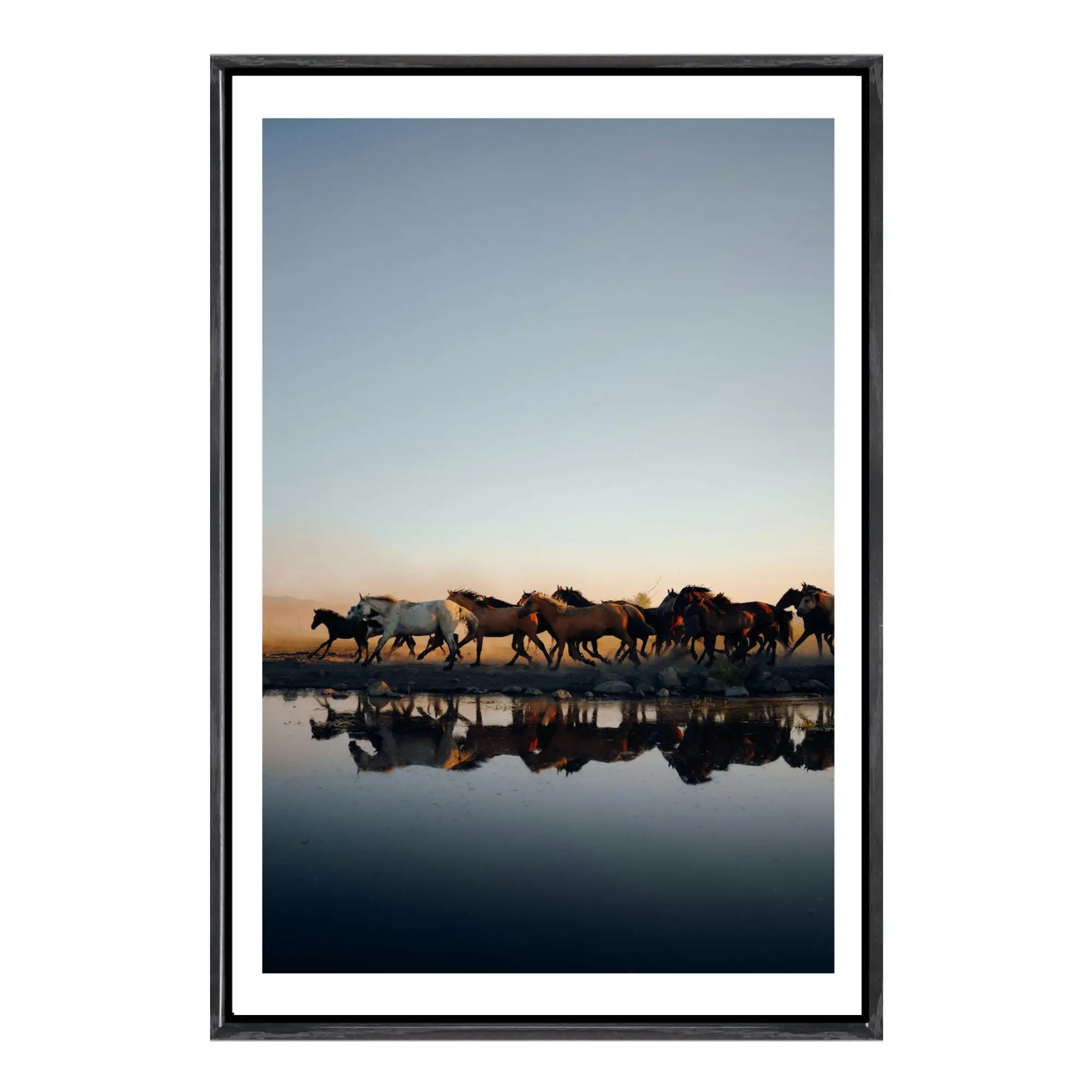Lienzo de caballo vaquero enmarcado, arte de pared, estilo rústico occidental, silueta de montar de estilo Vintage, decoración del hogar para sala de estar y dormitorio