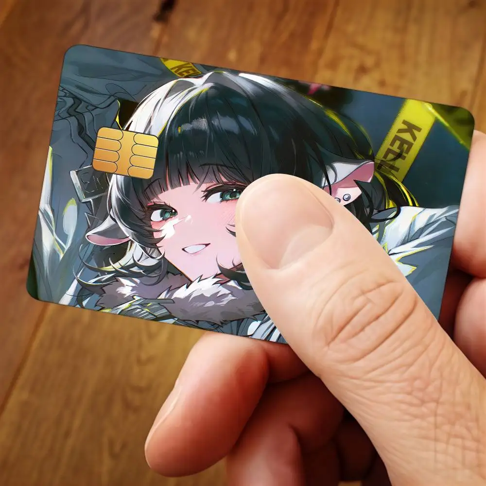 ZZZ Gaming Jane Doe Credit Card Public Transportation Cards Sticker Waterproof Card Face Decoration 4PCS