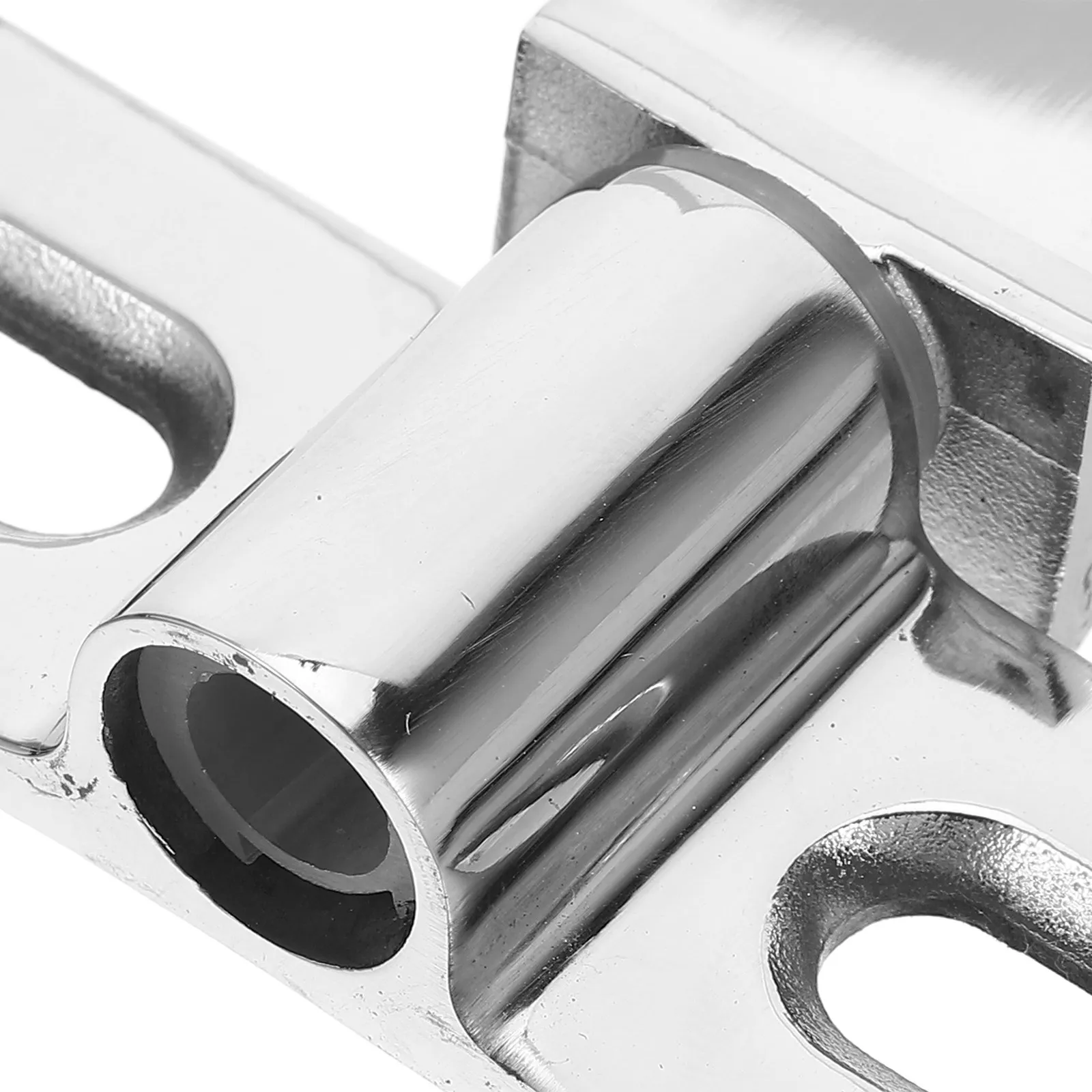 Stainless Steel Pivot Shower Door Hinges Rectangular Dual-Hole Design Heavy Duty Glass Door Hardware for Smooth Quiet Operation