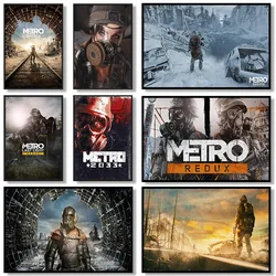 Metro Exodus Modern Adventure Shooting Hot Video Game Posters and Prints Canvas Printing Wall Art Picture for Gaming Room Decor