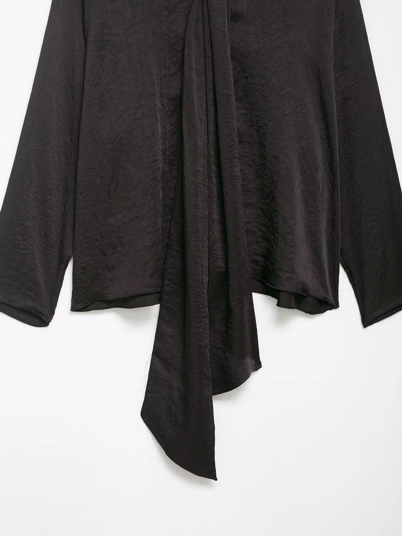 Neue Herbst Mode Casual Langarm V-ausschnitt Einfarbig Spitze-up Lose Fit Hemd