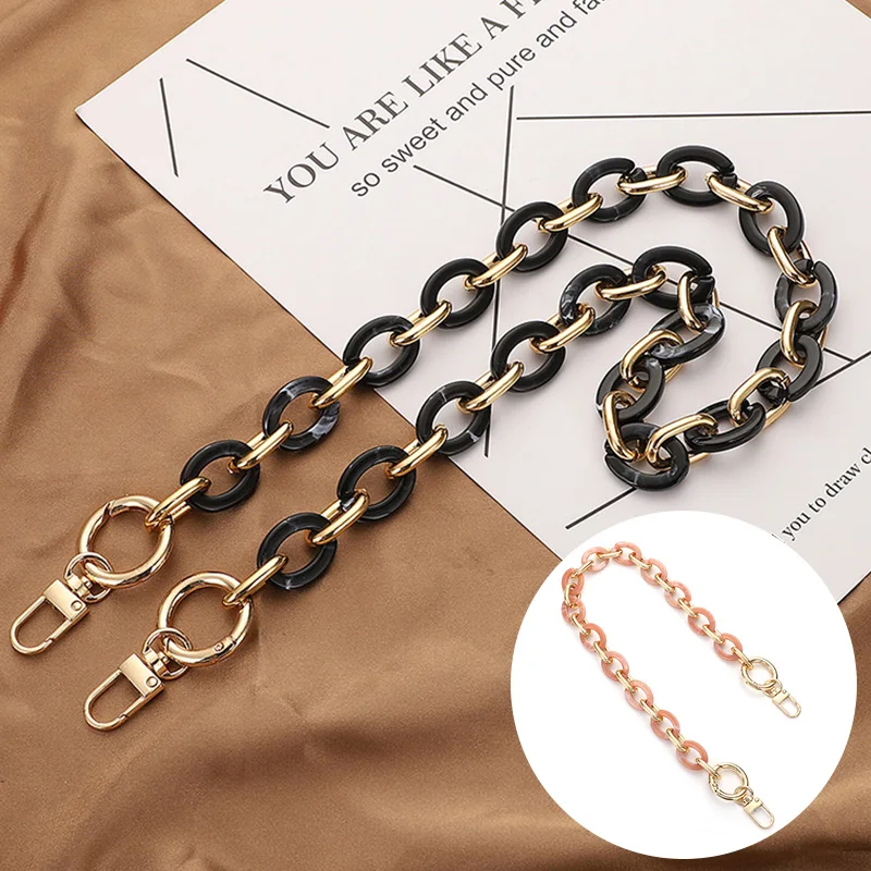 

New Women Replaceable Acrylic Bag Chain Strap Detachable Purse Handbag Bag Straps Resin Crossbody DIY Shoulder Bag Accessories