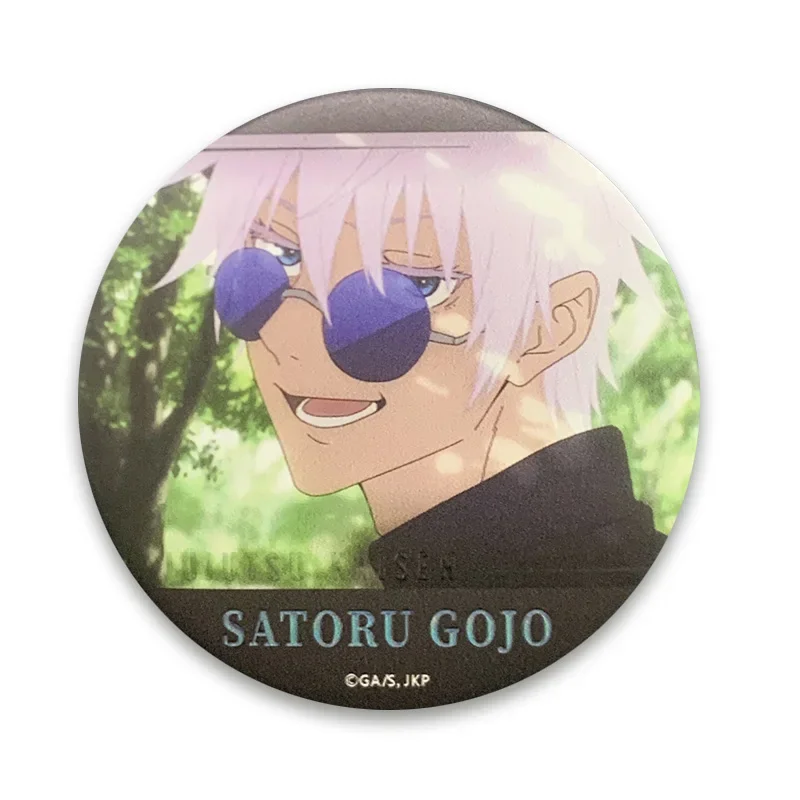 Anime Jujutsu Kaisen Satoru Gojo Cosplay Gilding Backpack Pendant Cartoon Reflect Light Badge Xmas Birthday Gift Game Decoration