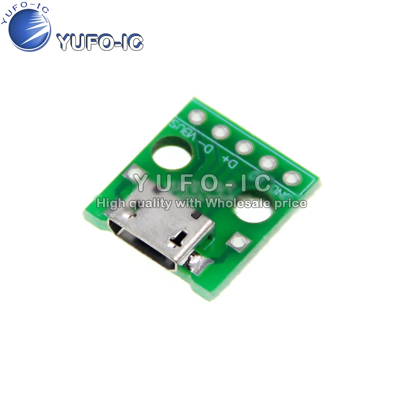 Micro USB Turn Dip Master B-type Patch Straight Plug USB Adapter Plate Welded Head