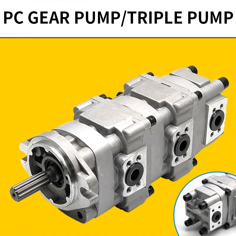 Excavator PC28UU-2 Main Pump PC28UU Hydraulic Pump 705-41-08100 for Komatsu 7054108100 Pilot Gear Pump