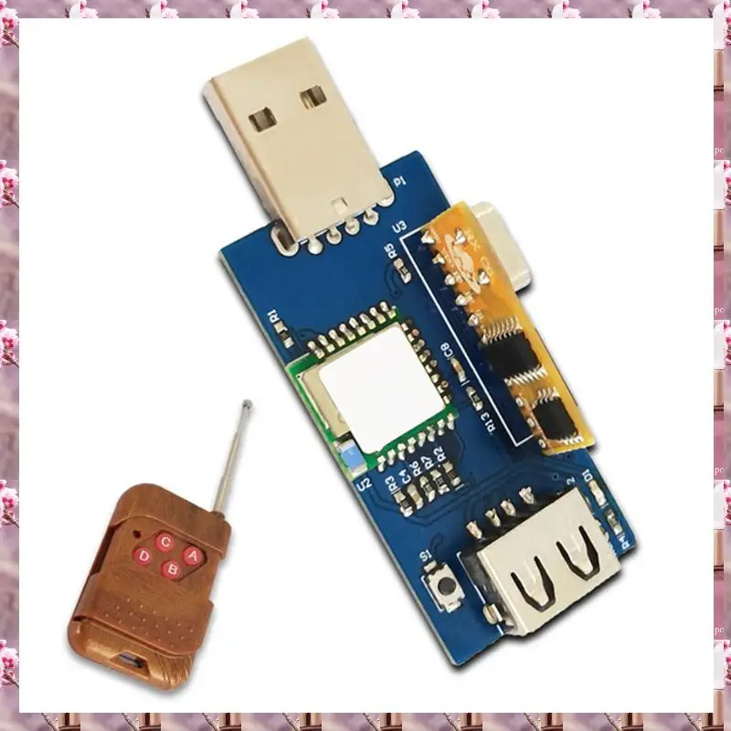 2025 مفتاح USB عن بعد للتحكم في تطبيق الهاتف المحمول/433 متر جهاز تحكم عن بعد 2.4G واي فاي مع وحدة نقل بيانات USB متعددة الوظائف، جهاز تحكم عن بعد