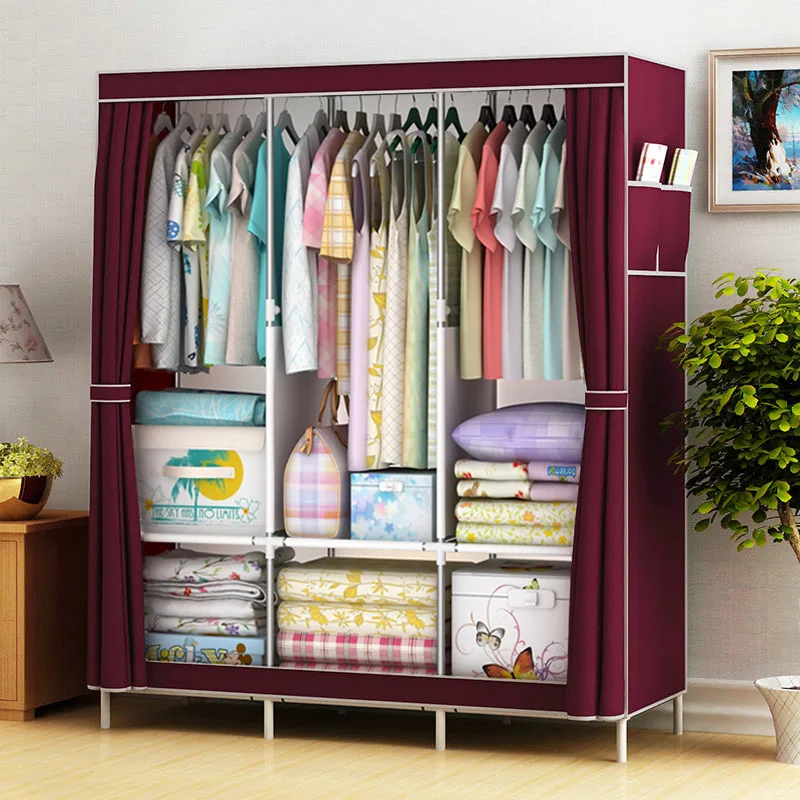 Portable Wardrobe Storage Box with Stainless Steel Frame and Non-Woven Fabric Shelves - Dust-Proof Storage Box for Clothes, Shoes, Bags, and Accessories - Modern Design, Accessory Holder | Visible Mesh Sections, Wardrobe Organizers and Storage, Portable Wardrobe, Suitable for Dorms, Rental Apartments, and Bedrooms.