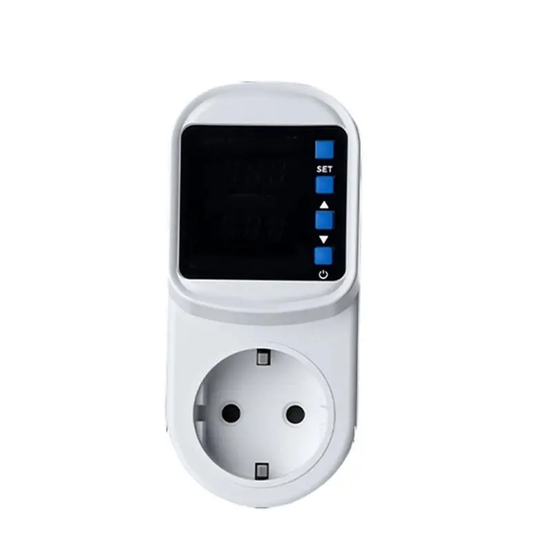 A25F-220V Adjustable Voltage Current Protector Plug With LED Display, Over Under Voltage Protection Socket EU PLUG