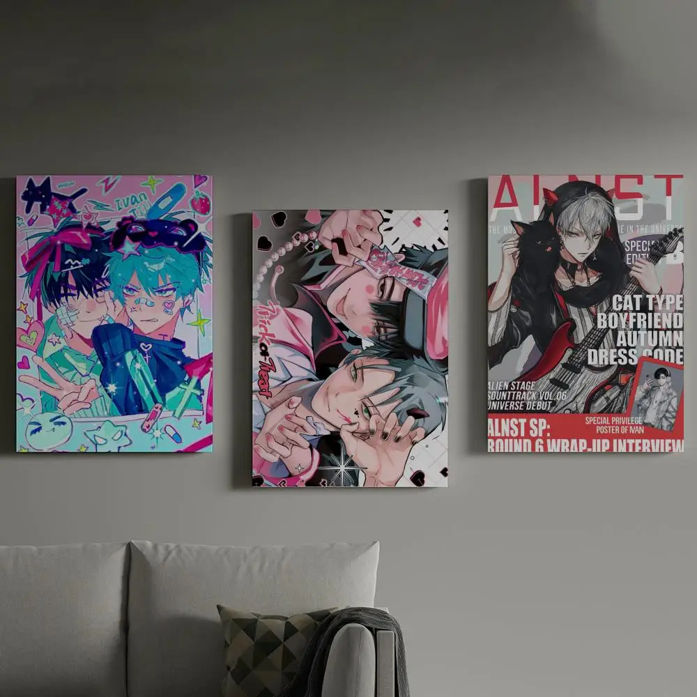 

Anime Alien Stage Ivan Till Poster Prints Canvas Painting Wall Art Picture Living Room Home Decor Tracklist Music Album Cover